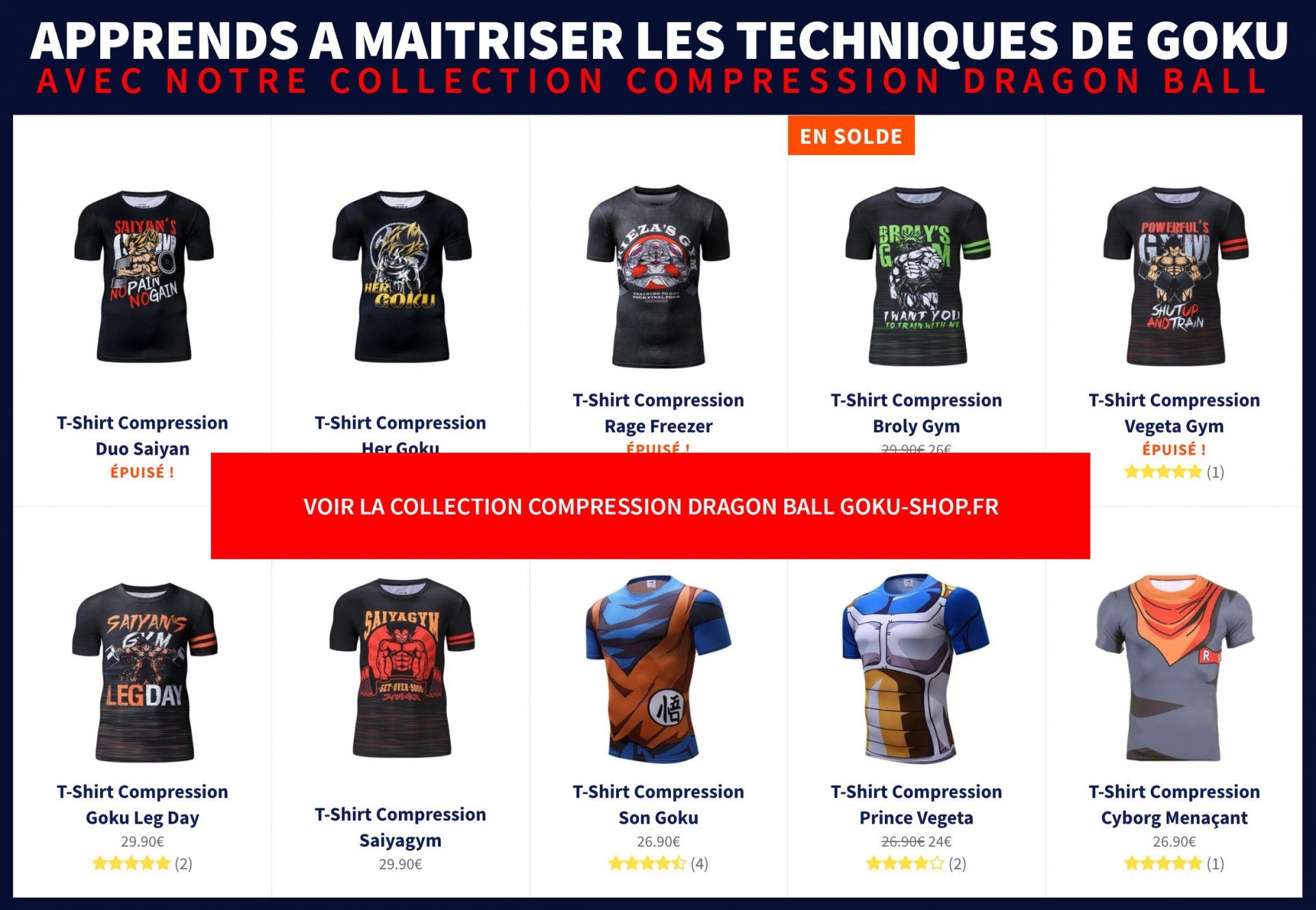 Maillots Compression Dragon Ball Z 