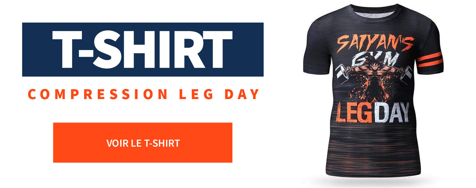 T Shirt Compression Goku Leg Day