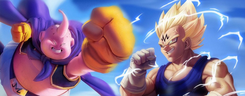 Majin Boo vs Majin Vegeta