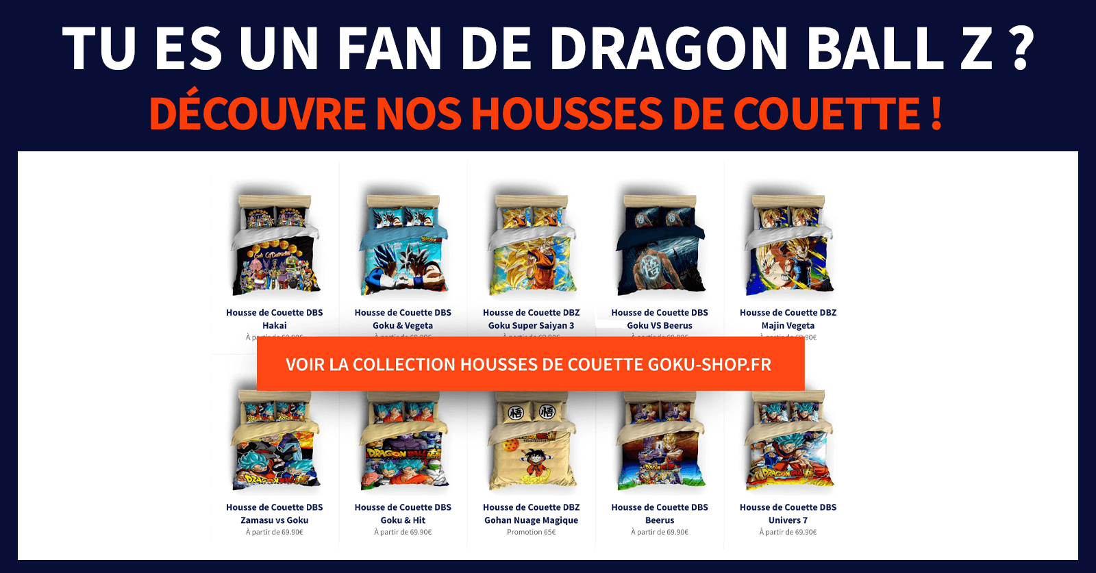 housse de couette dbz