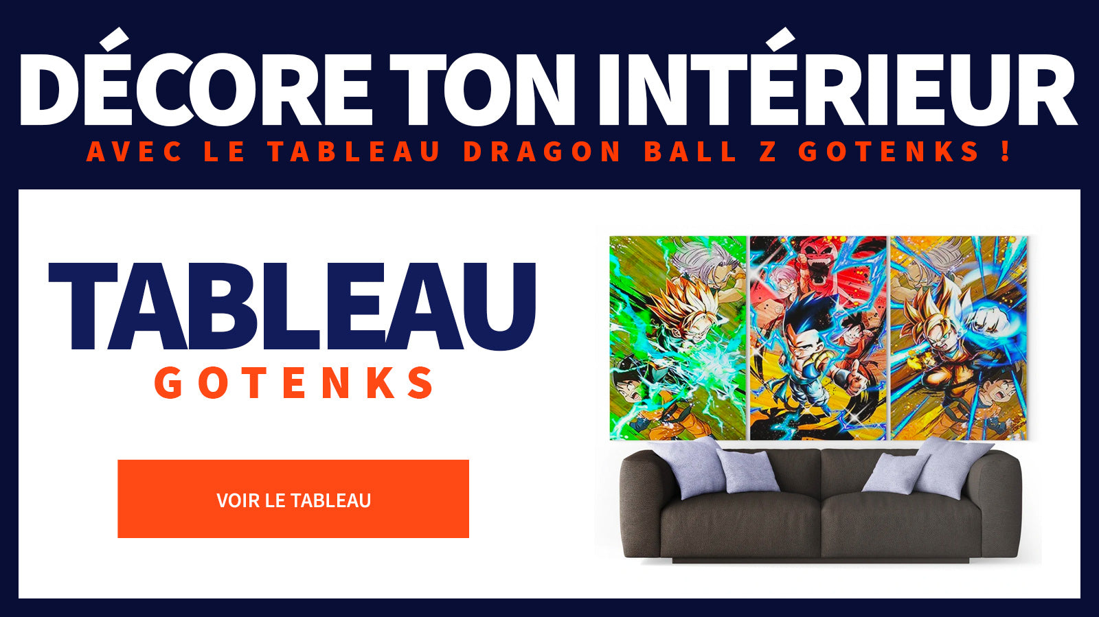 Tableau 3 Pièces Gotenks