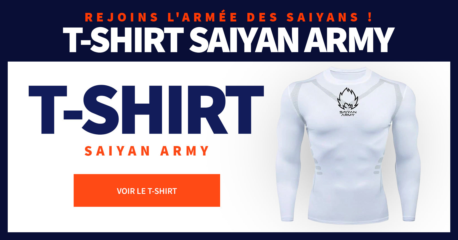 T-shirt Compression Long Saiyan Army