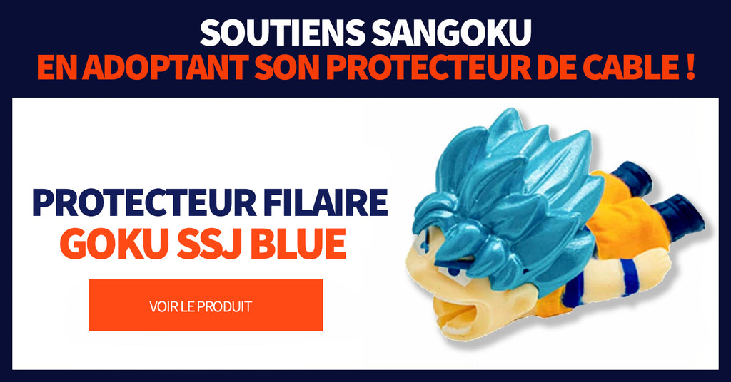 Protecteur de Câble DBZ Goku SSJ Blue