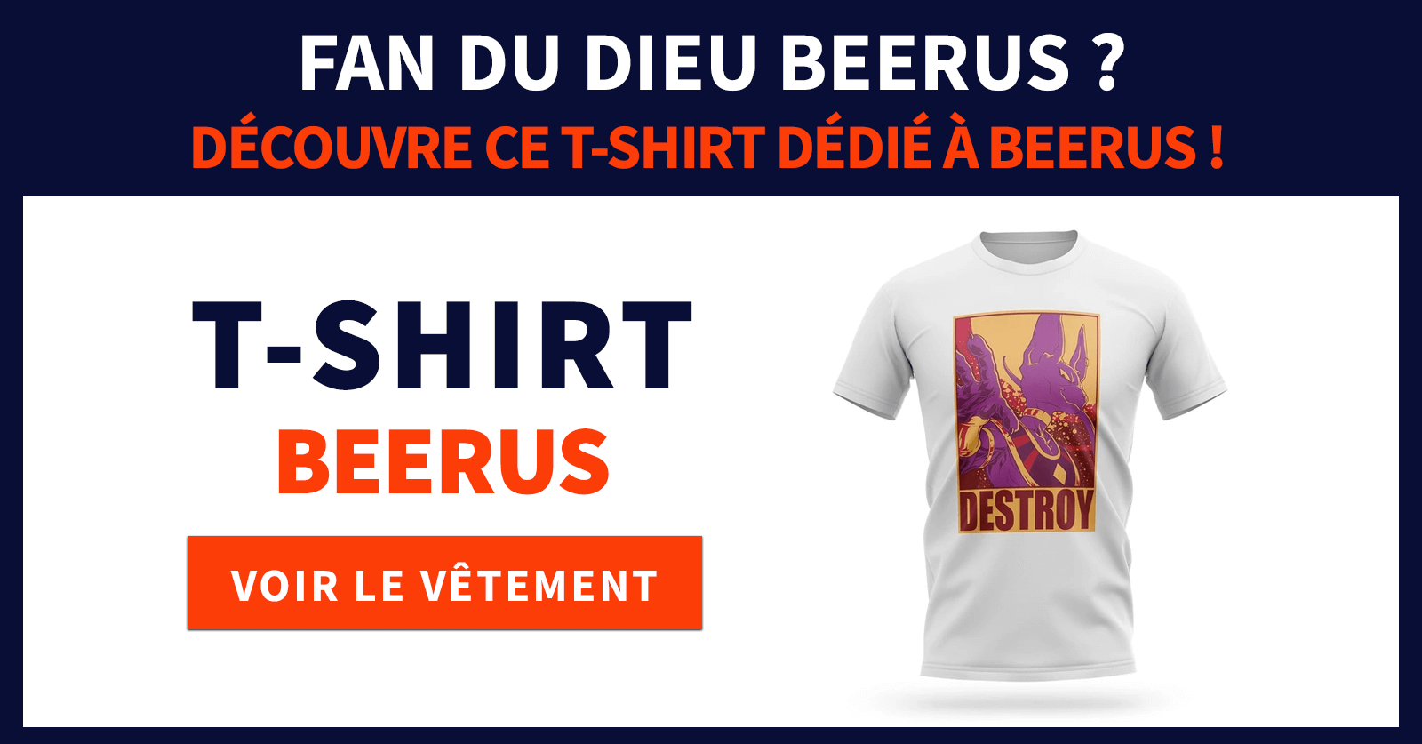 T shirt beerus destroy