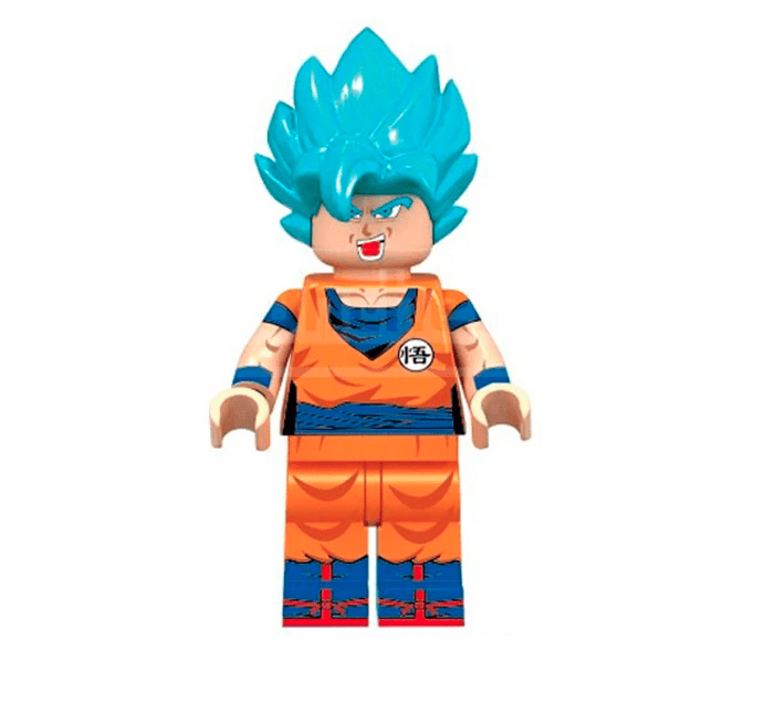 Lego Dragon Ball Goku Super Saiyan Bleu