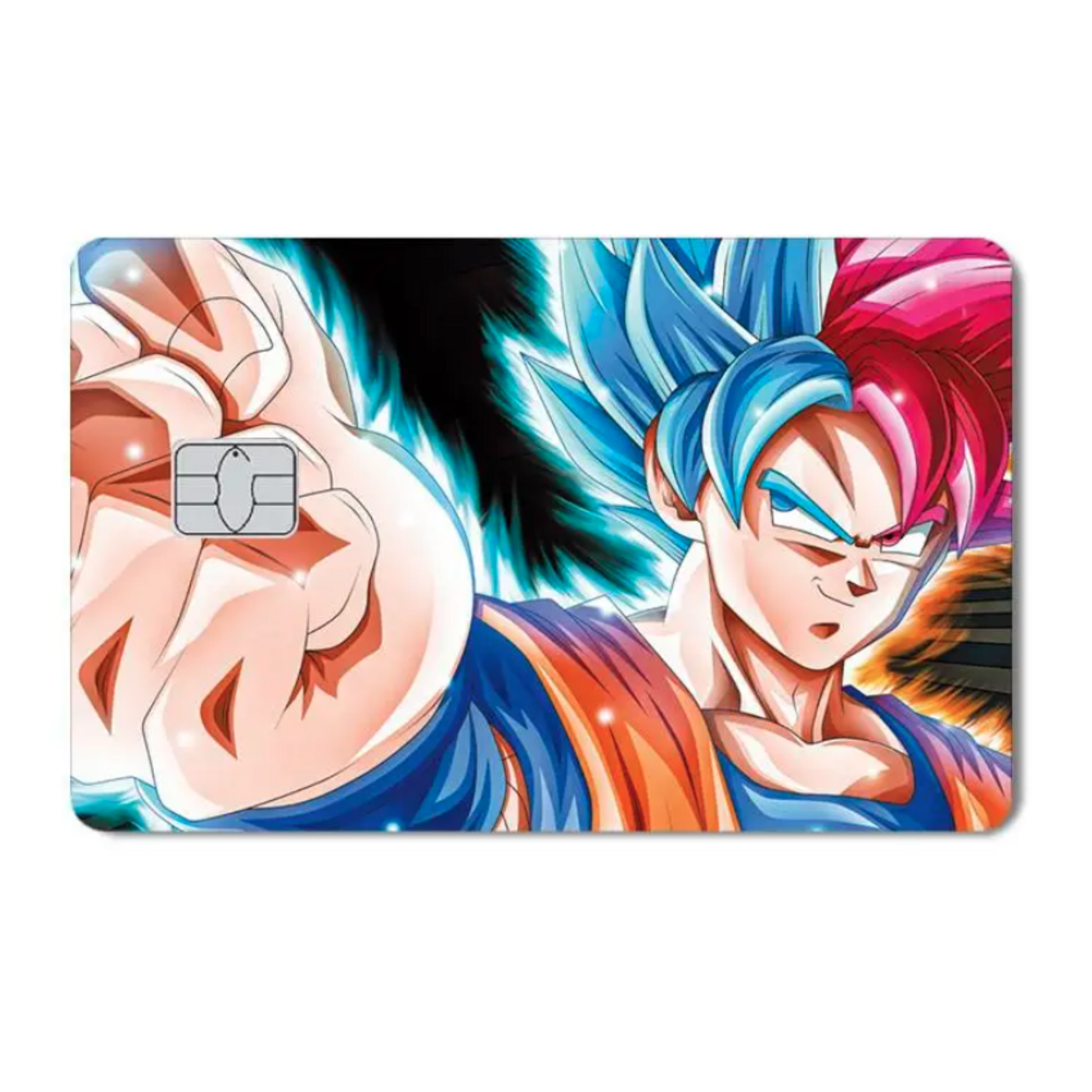 Sticker Carte Bancaire Dragon Ball Goku Blue Rosé