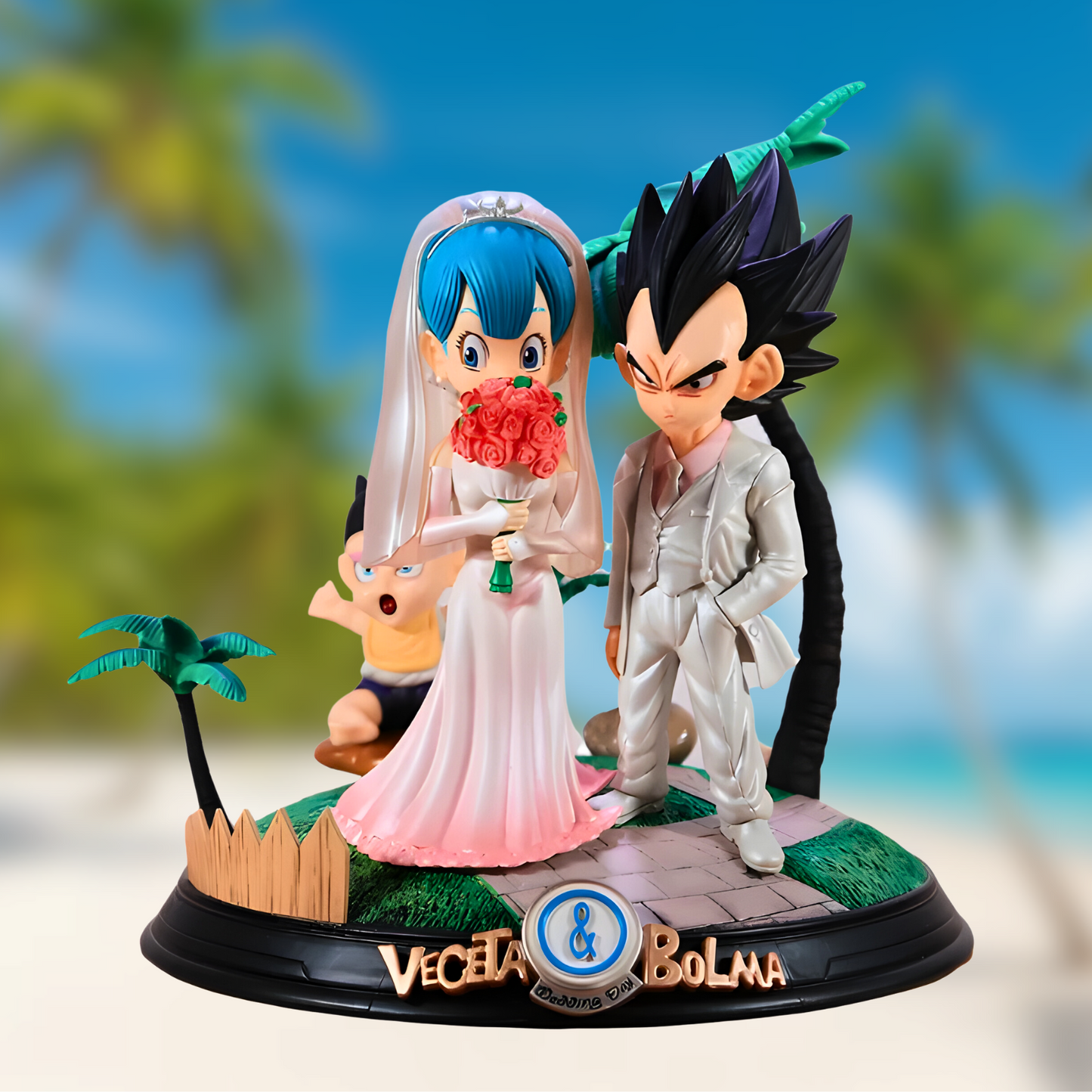 Figurine Dragon Ball Vegeta et Bulma Mariage