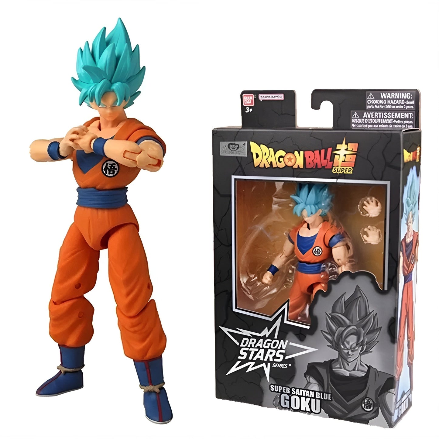 Figurine Dragon Ball Goku Saiyan Bleu Articulé