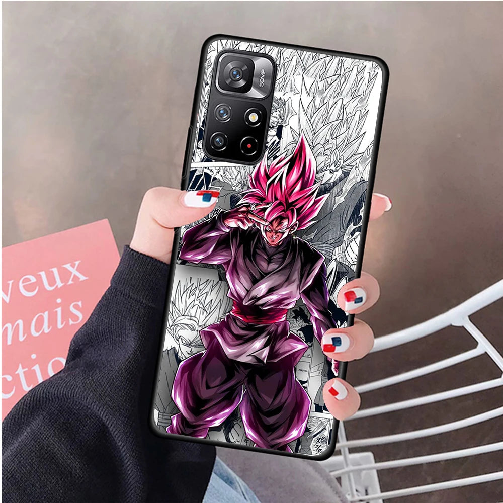 Coque iPhone Dragon Ball Goku Rosé Manga