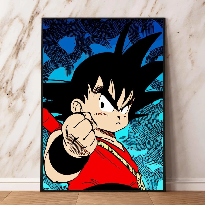Poster Dragon Ball Détermination de Goku Enfant