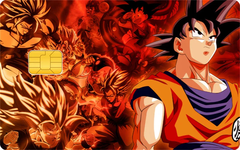 Sticker Carte Bancaire Dragon Ball Goku Mémoire