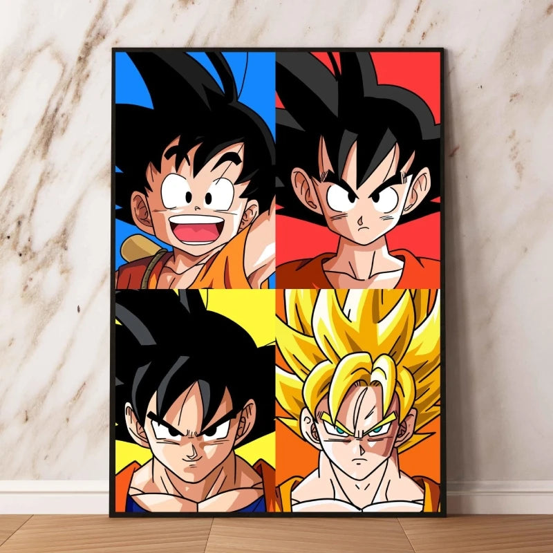 Poster Dragon Ball Goku Évolutions
