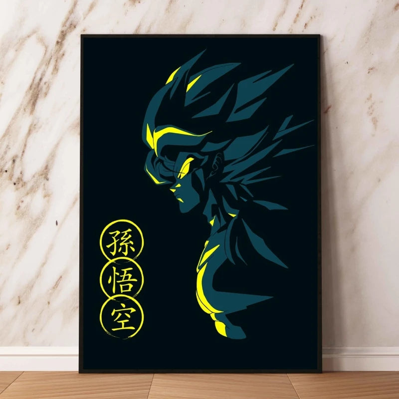 Poster Dragon Ball Persévérance Saiyan