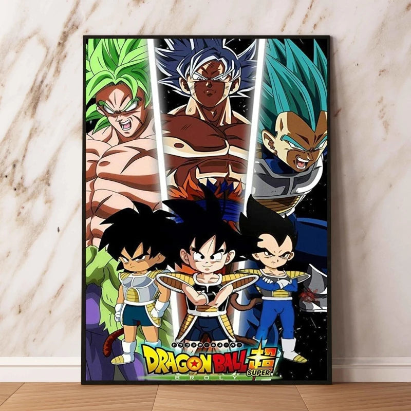 Poster Dragon Ball Goku Vegeta & Broly