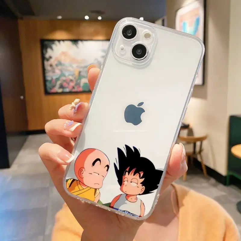Coque iPhone Dragon Ball Goku & Krilin Petits
