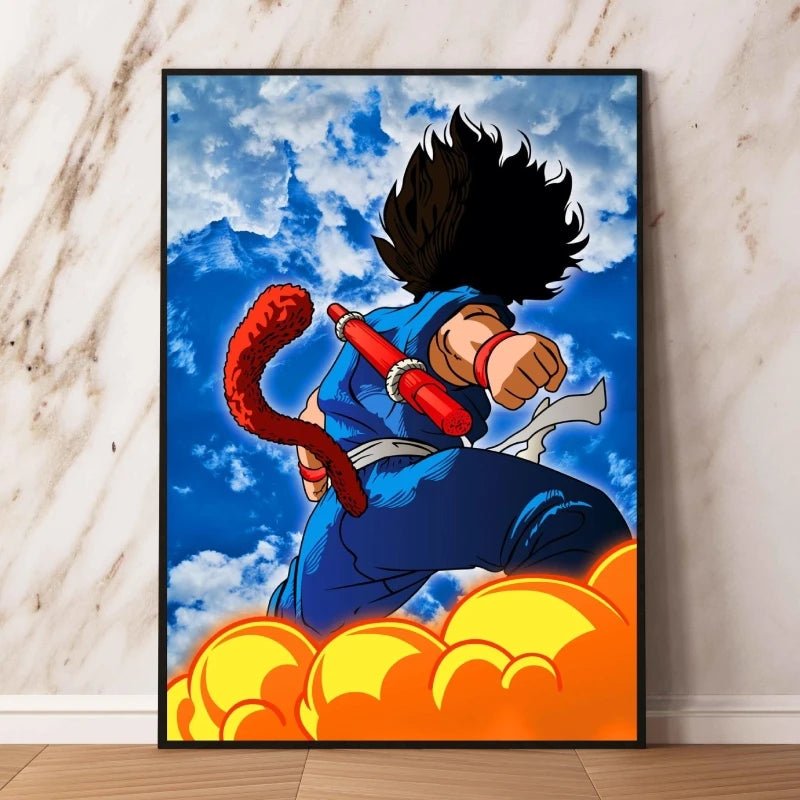 Poster Dragon Ball Son Goku Nuage Magique