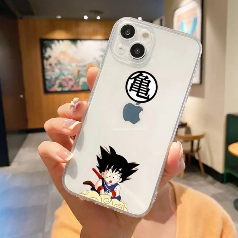 Coque iPhone Dragon Ball Goku Enfant Nuage Magique