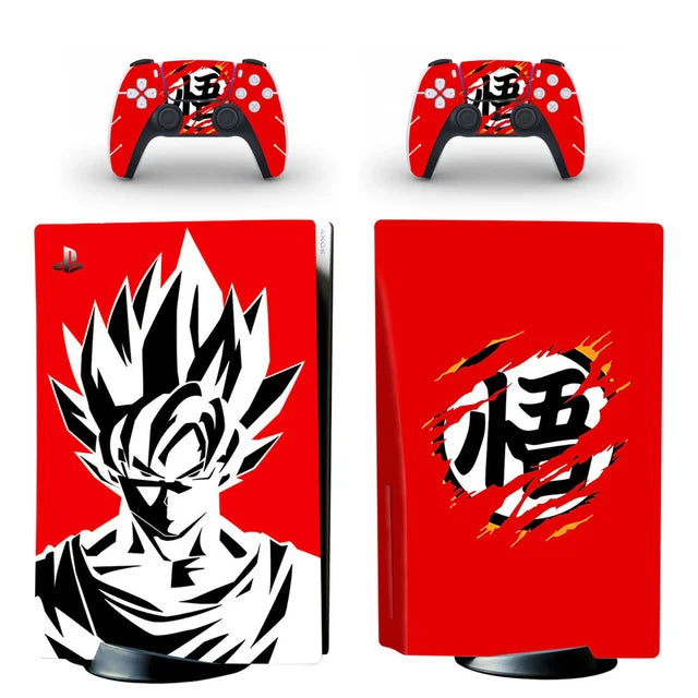 Stickers PS5 Dragon Ball Z Goku Kanji