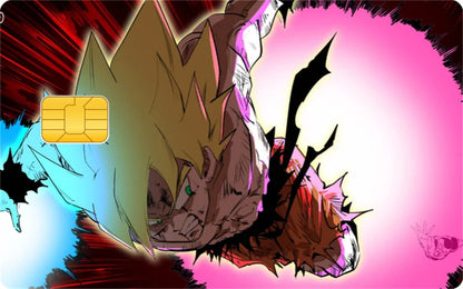 Sticker Carte Bancaire Dragon Ball Freezer VS Goku