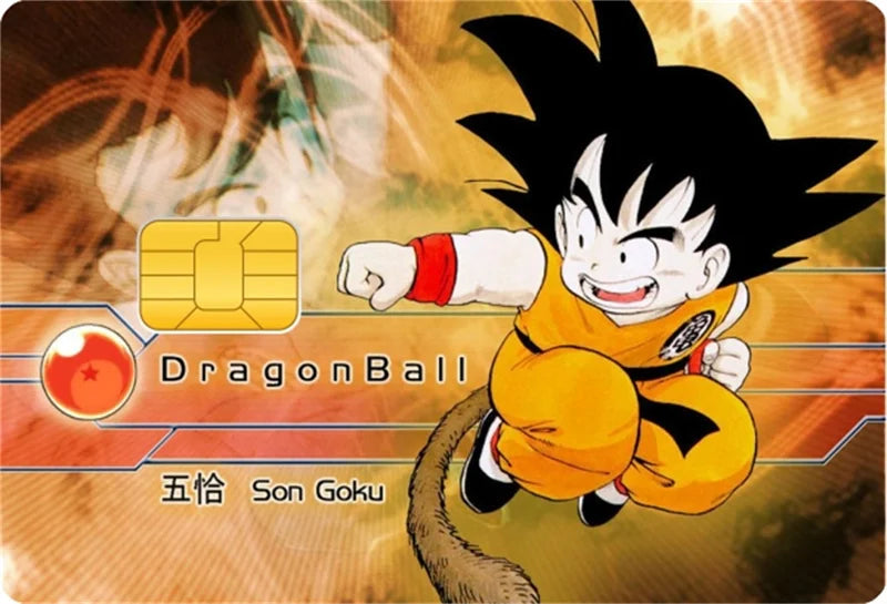 Sticker Carte Bancaire Dragon Ball Goku Enfant