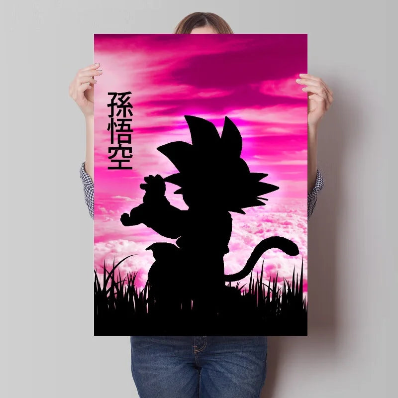 Poster Dragon Ball Goku Entrainement Kamehameha