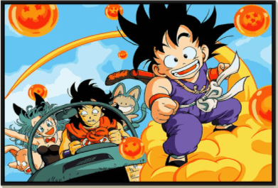 Poster Dragon Ball Goku Nuage Magique