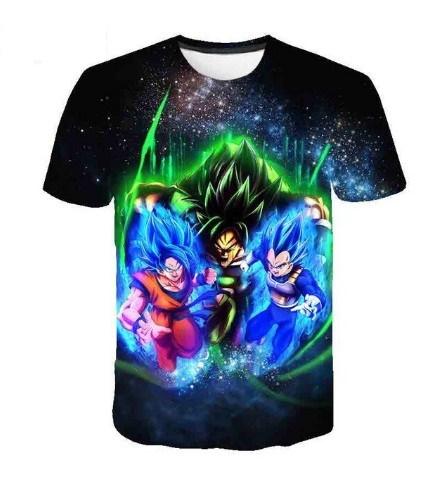 T-Shirt Dragon Ball Super Goku & Vegeta vs Broly