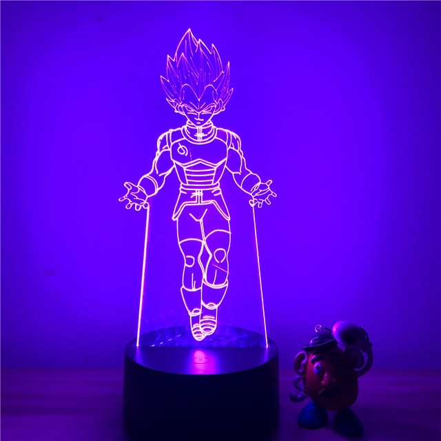 Lampe Led 3D DBZ Prince Vegeta