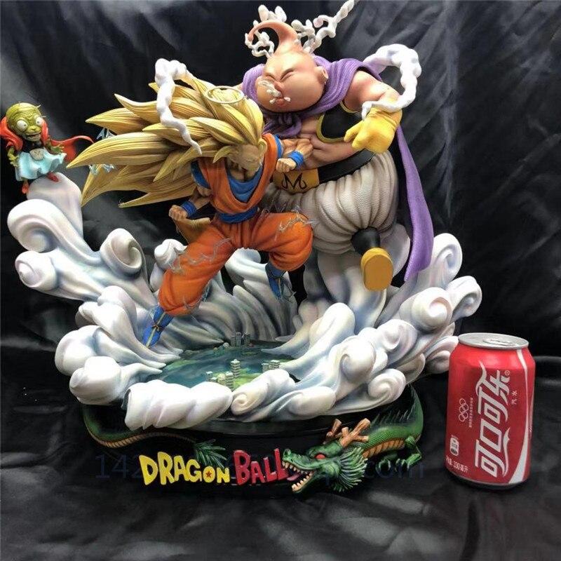Figurine Collector DBZ - Goku SSJ3 vs Majin Buu