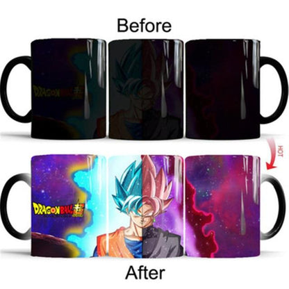 Mug Thermosensible DBS Goku Blue vs Goku Black