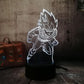 Lámpara LED 3D Dragon Ball Príncipe Saiyan Vegeta
