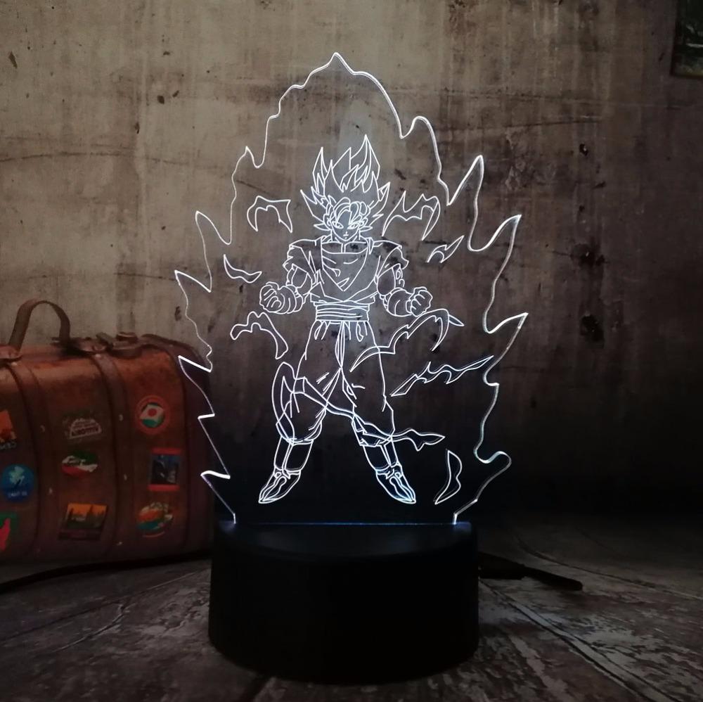 Lampe Acrylique Goku