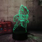 Lámpara LED 3D Dragon Ball Príncipe Saiyan Vegeta