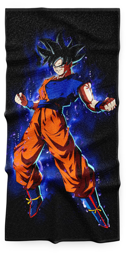 Goku Ultra Instinct and Gohan Beast Beach Towel by Lac Lac - Pixels