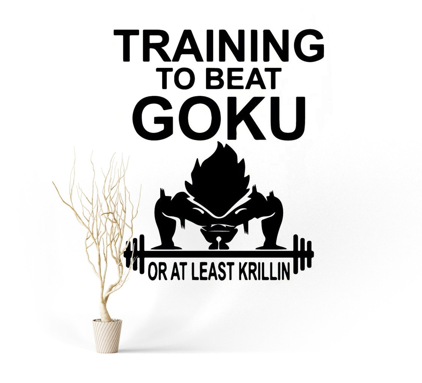 Stickers Mural Dragon Ball - Training Goku 