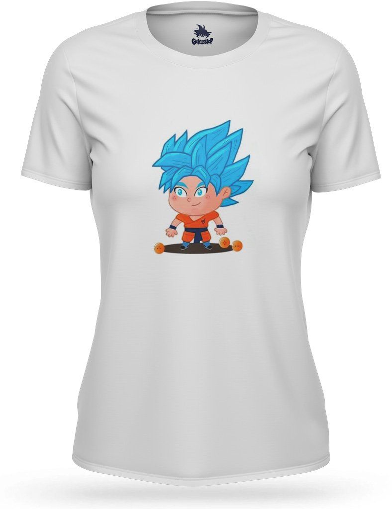 T Shirt DBZ Femme - Goku Super Saiyan Blue