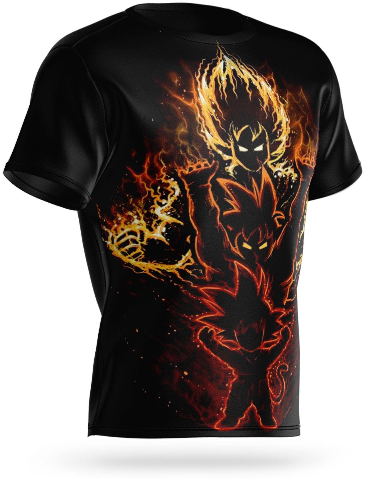 T-Shirt Dragon Ball Son Goku Evolution