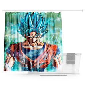 Rideau de Douche Goku Blue