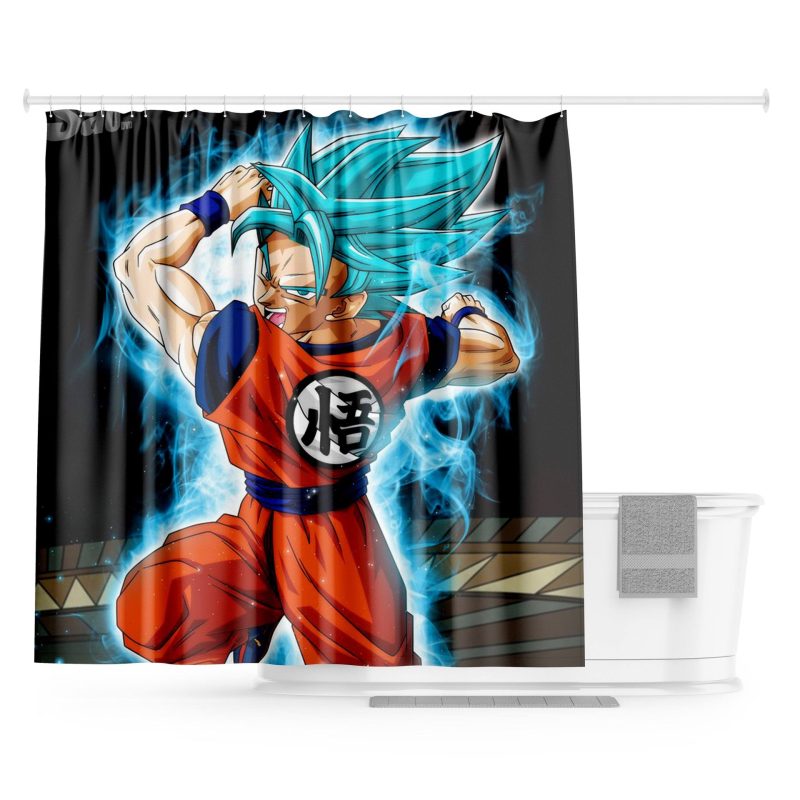 Rideau de Douche Goku Super Saiyan Blue