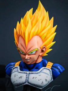 Figurine Collector Dragon Ball Z - Buste Vegeta SSJ