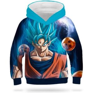 Sweat DBZ Enfant - Goku Blue