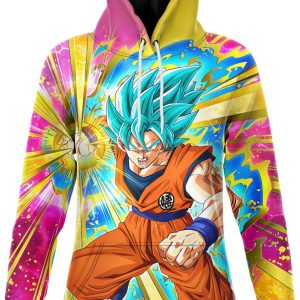 Robe Sweat DBZ - Goku SSJ Blue