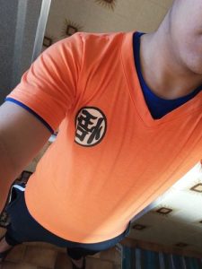 T-Shirt Dragon Ball Z Orange Goku photo review