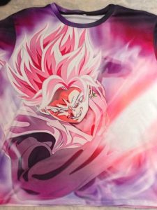 T-Shirt Dragon Ball Super Goku Black Rosé Combat photo review