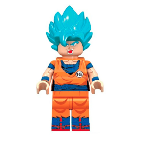 Lego Dragon Ball Goku Super Saiyan Bleu