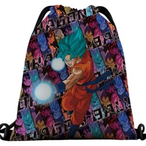 Sac de Sport Dragon Ball Goku Super Saiyan Bleu