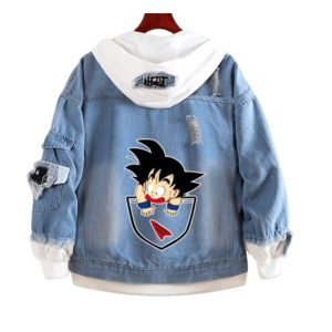 Veste en Jean Dragon Ball Goku Poche