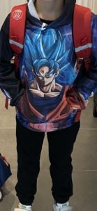 Sweat DBZ Enfant Goku Blue photo review