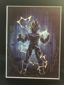 Tableau Dragon Ball Z Vegeta SSJ2 photo review