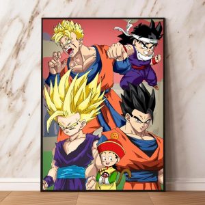 Poster Dragon Ball Son Gohan Évolutions